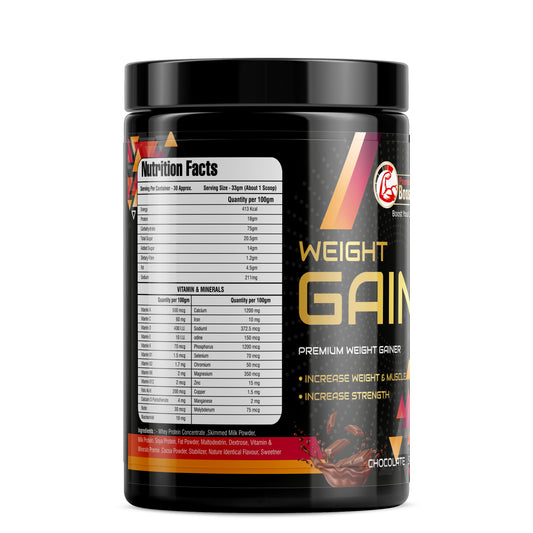 Protein Booster High-Calorie Weight & Muscle Gainer Powder, 1kg, Chocolate Flavour