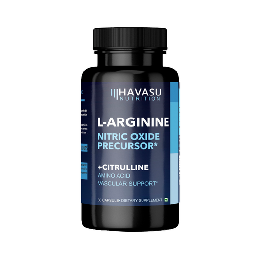 L-Arginine L-Citrulline Supplement for Men | 30 Vegan Capsules (Pack of 1)