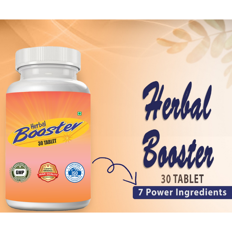 Herbal Booster Ashwagandha Tablets for Strength & Energy (30 Tablets, Pack of 1)