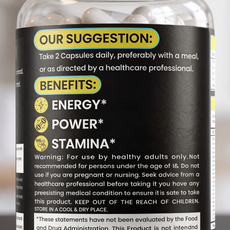 TOOHARD Ayurvedic Capsules for Men | Daily Natural Energy, Boost Energy & Stamina | Pure Shilajit, Ashwagandha, Gokshura, Shatavari & Action Herbs | 60 Capsules | Pack Of 1